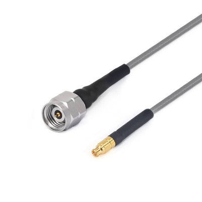 2.4mm Male to GPPO (Mini-SMP) Female Cable Using 3506 Series Low Loss Phase Stable Flexible Coax, DC - 50GHz