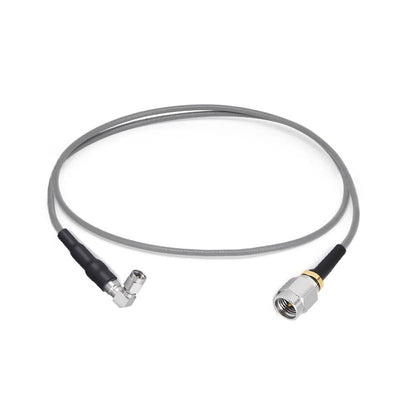 2.92mm Male Straight to Right Angle RF Cable Assembly, GT3506, DC–40GHz, Low Loss & Phase-Stable Flexible Coax, Ø2.2mm