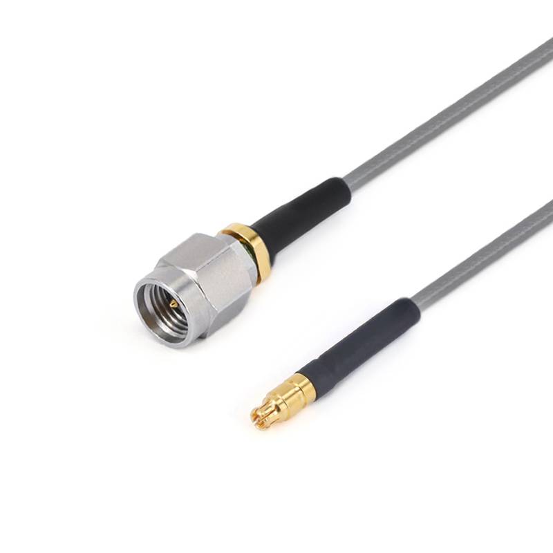 2.92mm Male to GPPO (Mini-SMP) Female Cable Using 3506 Series Low Loss Phase Stable Flexible Coax, DC - 40GHz