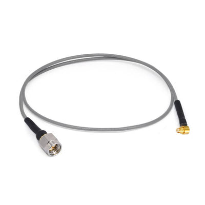 SMA Male to GPO (SMP) Female Right Angle Cable Using 3506 Series Low Loss Phase Stable Flexible Coax, DC - 40GHz