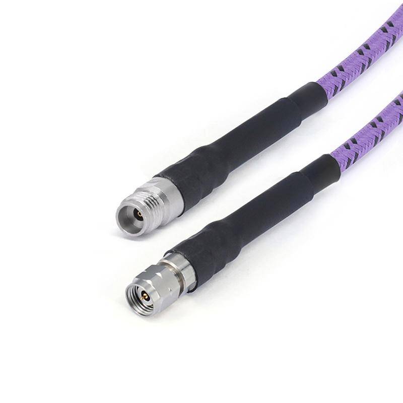 2.4mm Male to 2.4mm Female Cable Using 3500 Series With Stainless Steel Wire Covered By Tin Plated Copper Wire And Nomex Braid Coax | DC-50GHz