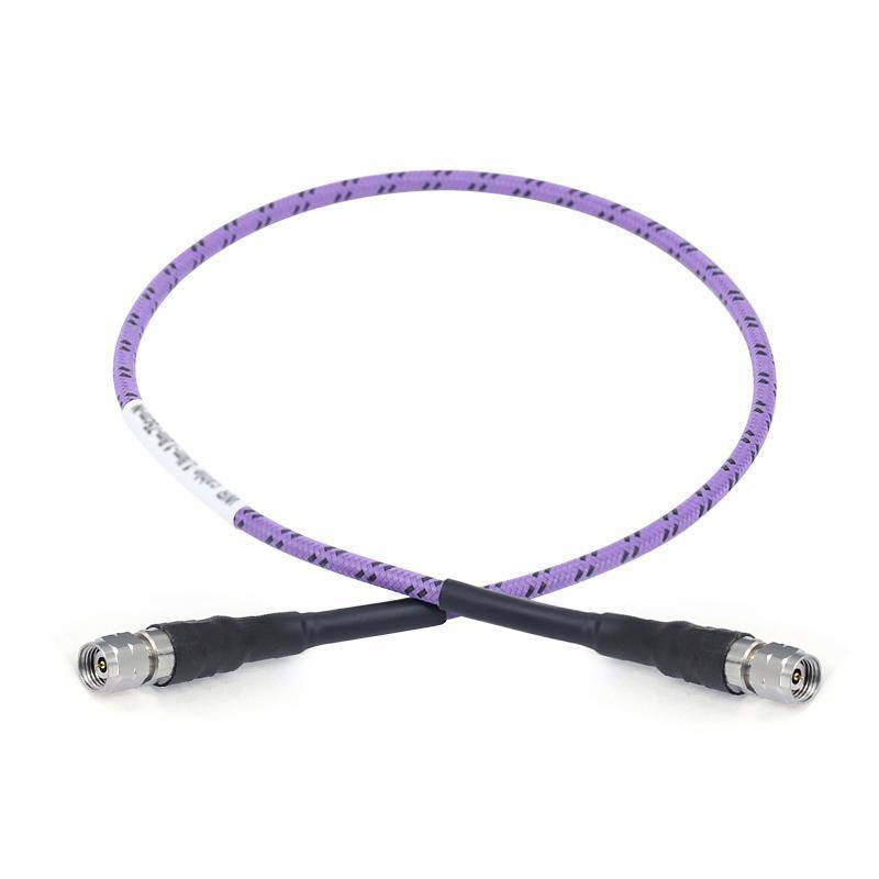 2.4mm Male to 2.4mm Male Cable Using 3500 Series With Stainless Steel Wire Covered By Tin Plated Copper Wire And Nomex Braid Coax | DC-50GHz