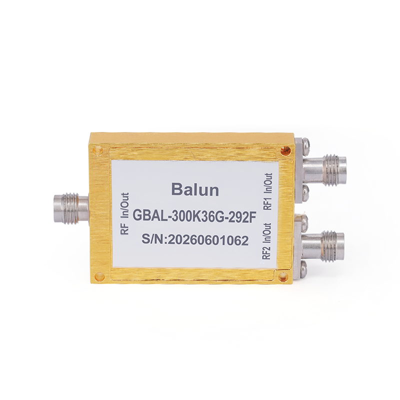 2.92mm Female Ultra-Wideband Balun | 300kHz - 36GHz | 180° Nominal Phase Difference
