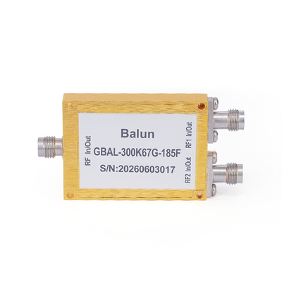 1.85mm Female Ultra-Wideband Balun | 300kHz - 67GHz | 180° Nominal Phase Difference