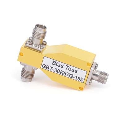 30 KHz to 67 GHz 1.85mm Bias Tee Rated to 500 mA And 25 Volts DC