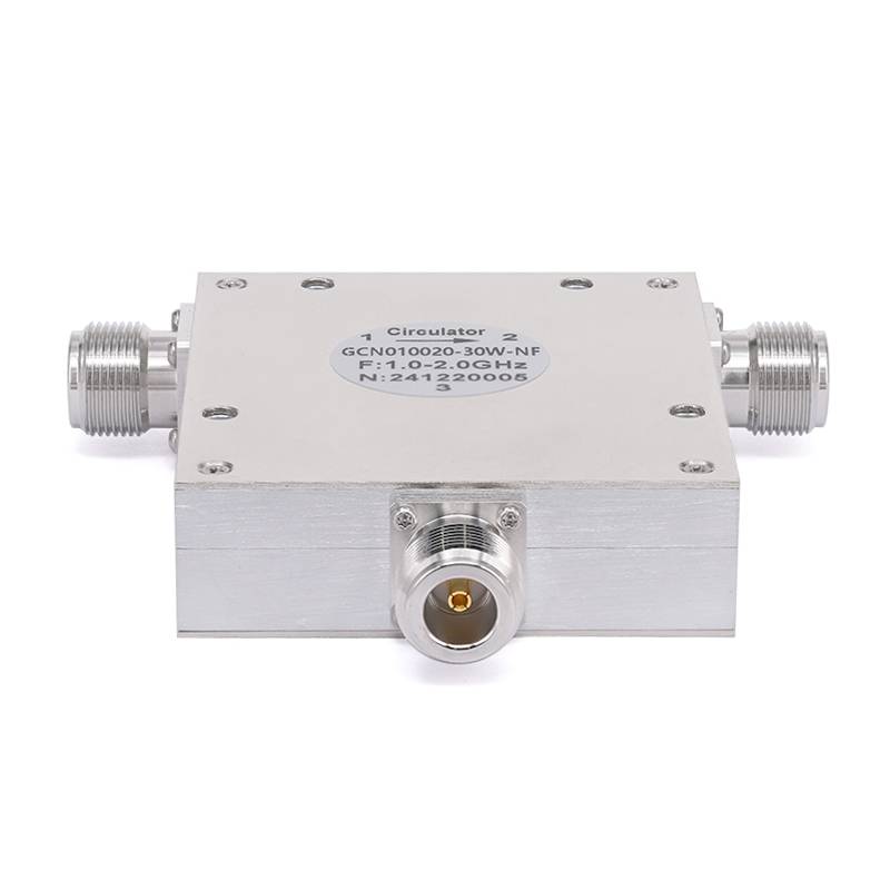 Circulator with 15dB Isolation from 1GHz to 2GHz, 30 Watts and N Female