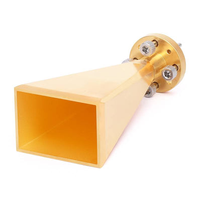 WR-10 Rectangular Standard Gain Horn Antenna 25 dBi Typical Gain,W Band -75 to 110 GHz