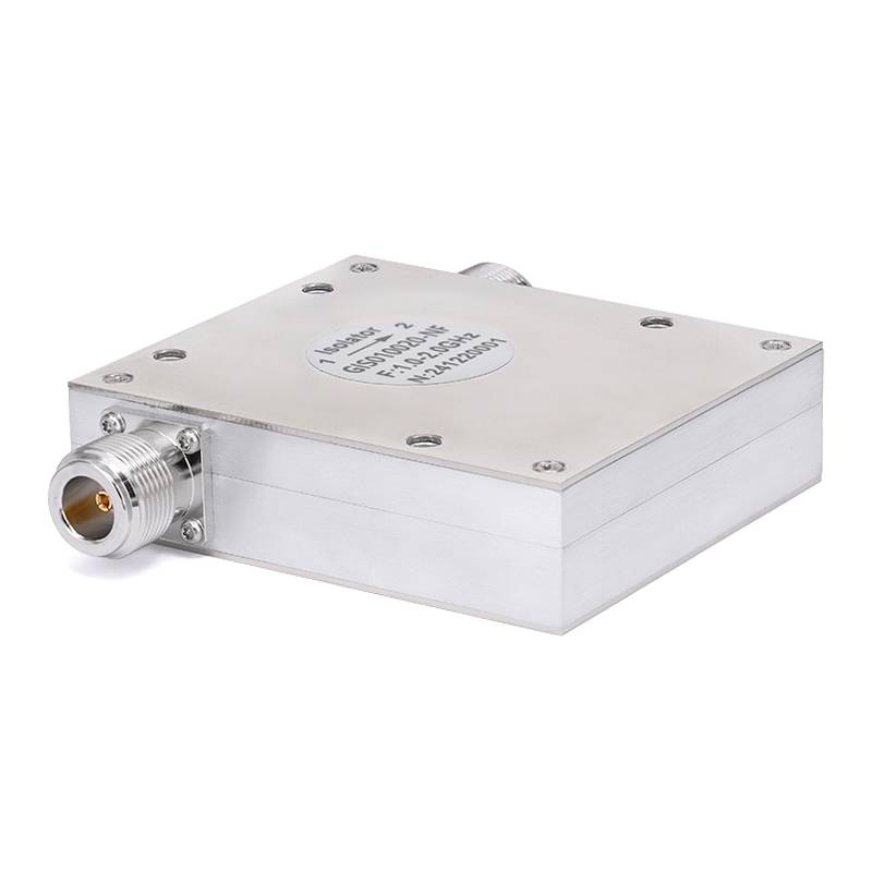 Isolator with 16dB Isolation from 1GHz to 2GHz, 30 Watts and N Female