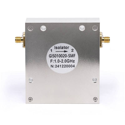 Isolator with 16dB Isolation from 1GHz to 2GHz, 30 Watts and SMA Female