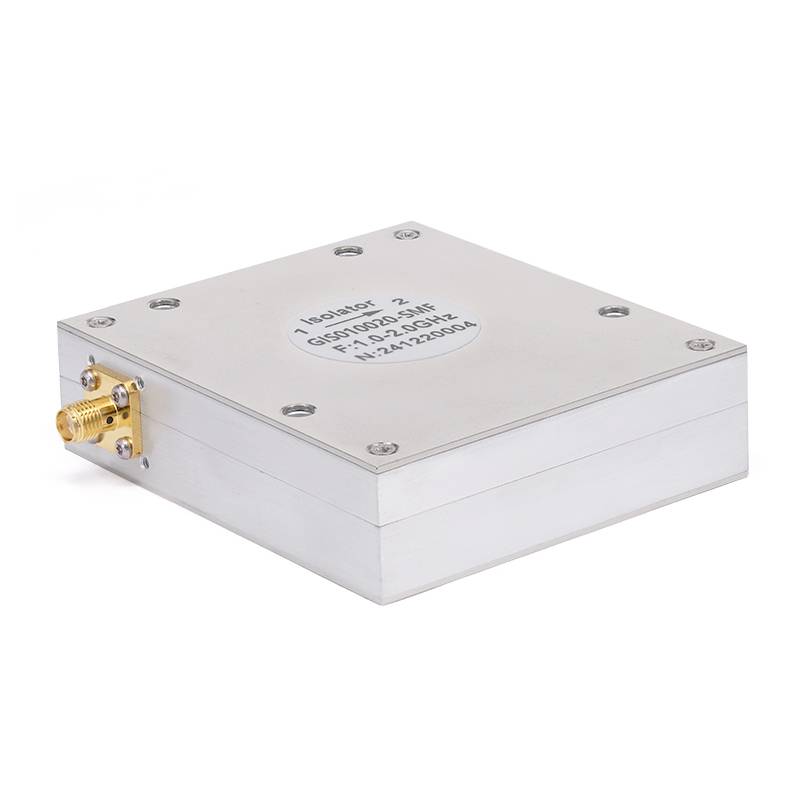 Isolator with 16dB Isolation from 1GHz to 2GHz, 30 Watts and SMA Female