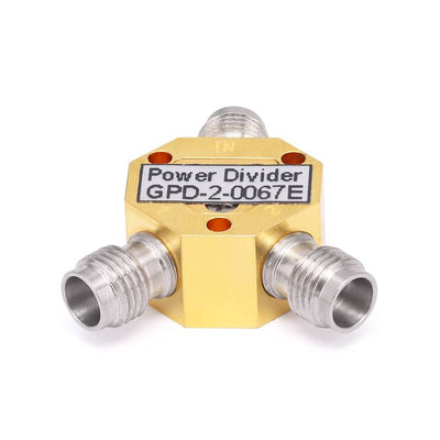 2-Way 1.85mm Power Divider From DC to 67 GHz Rated at 1 Watts