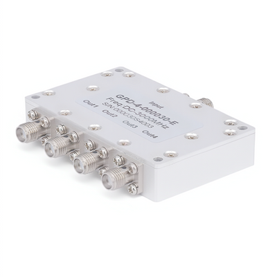 4-Way SMA Power Divider From DC to 3 GHz Rated at 2 Watts