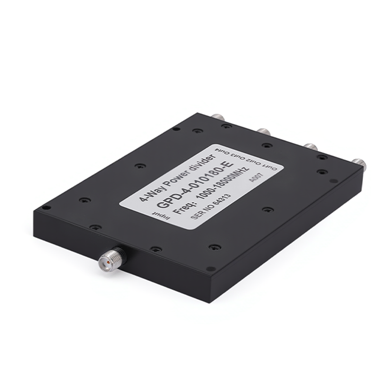 4-Way SMA Power Divider From 1 GHz to 18 GHz Rated at 20 Watts