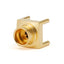 GPO (SMP) Male Limited Detent Connector for PCB, DC - 26.5GHz