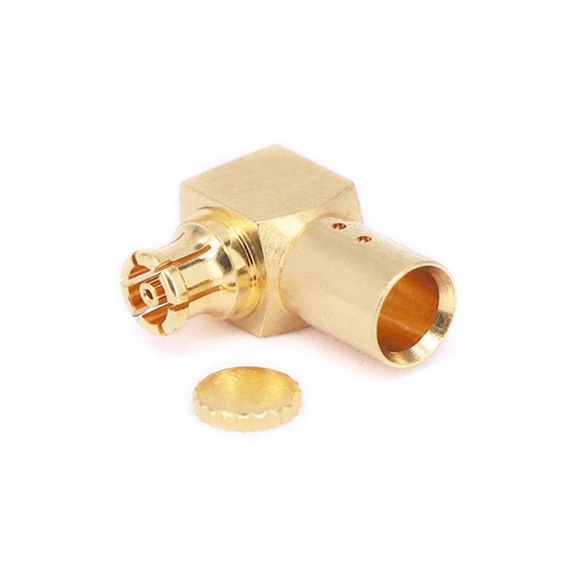 GPPO (Mini-SMP) Female Connector with Right Angle for .086' Series Cables, DC - 18GHz