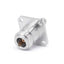 N Female to SMA Female Adapter with 4 Hole Flange, DC - 18GHz