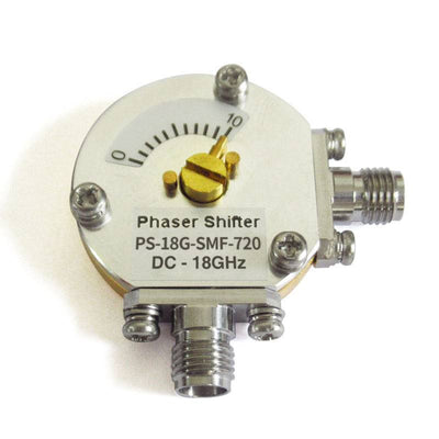 SMA Adjustable Phase Shifters | 720° Phase Range | DC–18 GHz | 40°/GHz Precision