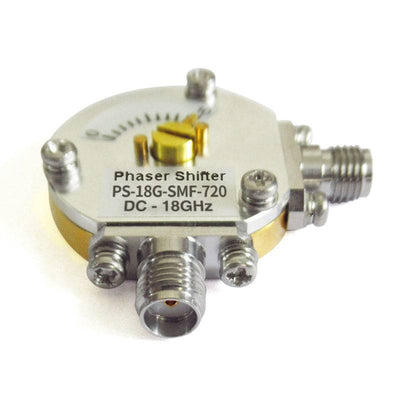 SMA Adjustable Phase Shifters | 720° Phase Range | DC–18 GHz | 40°/GHz Precision