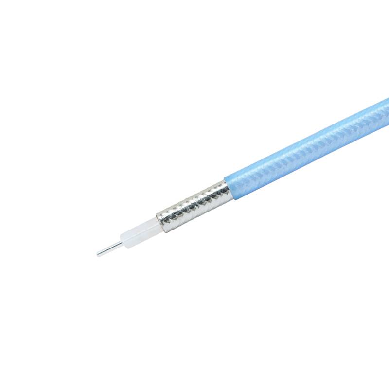 402 Series Flexible Coax Cable with FEP(Blue) Jacket | DC-18GHz