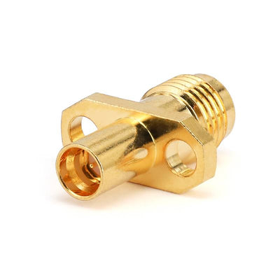 SMA Female to GPO (SMP) Male Adapter with 2 Hole Flange, DC - 18GHz
