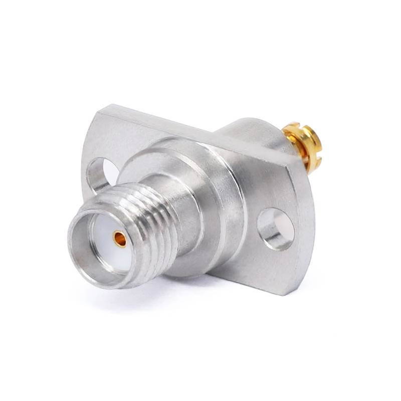 SMA Female to GPO (SMP) Female Adapter with 2 Hole Flange, DC - 18GHz ...