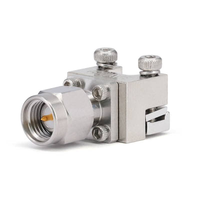 SMA Solderless End Launch Male RF Connectors | DC–26.5GHz | 0.25mm Pin for PCB Contact | 50Ω Edge Mount