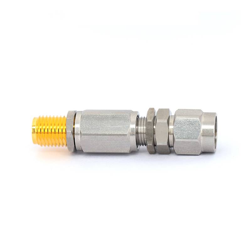 SMA Male to SMA Female Adjustable Phase Trimmer, 100 Degrees Phase Range, DC - 18GHz