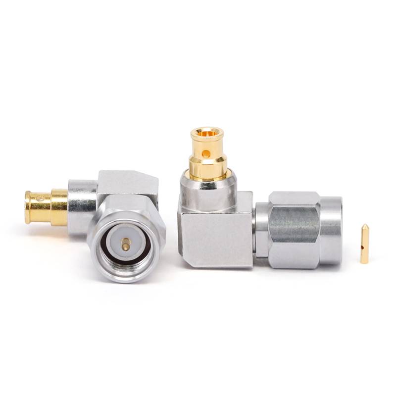 SMA Male Connector for .086' Series Cables with Right Angle, DC - 18GHz