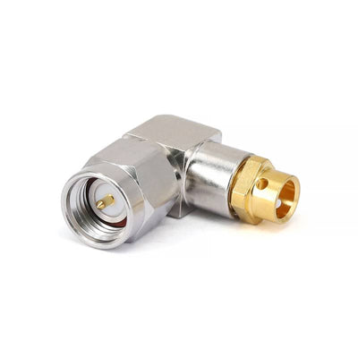 SMA Male Connector for .141' Series Cables with Right Angle, DC - 18GHz