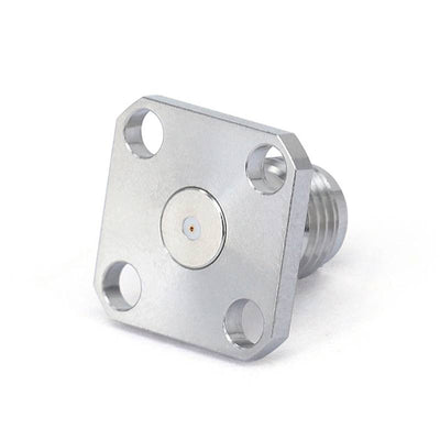 SMA Female Connector Field Replaceable with 4 Hole Flange, Acceptable Pin Diameter 0.51mm, DC - 26.5GHz