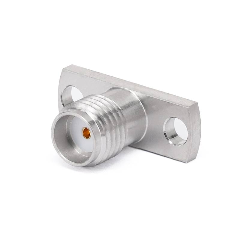 SMA Female Connector for PCB with 2 Hole Flange, DC - 26.5GHz