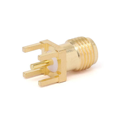 SMA Female Connector PCB Mount Soldering, Center Pin Diameter 1.27mm,  DC - 6GHz