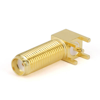 SMA Female Connector PCB Mount Soldering,Right Angle,DC - 6GHz