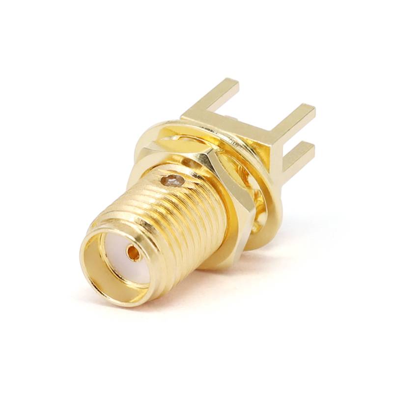 SMA Female Bulkhead Mount Connector End Launch Suit for PCB Thickness 1.9mm, DC - 18GHz