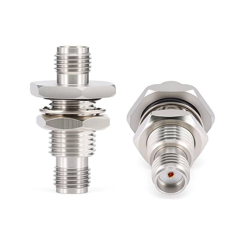 SMA Female to SMA Female Bulkhead Straight Precision Adapter | DC to 26.5 GHz