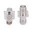 TNC Female–Female RF Adapter | 4-Hole Flange Mount | Brass Body | Tri-Alloy Plated | DC–18 GHz
