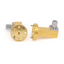 WR-10 to 1.0mm Male Right Angle  Waveguide to Coax Adapter with FUGP900 Flange | 73.8-112GHz