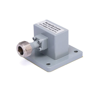 WR-112 to N Female Waveguide to Coax Adapters with UBR84 Flange, 6.57 - 9.99GHz