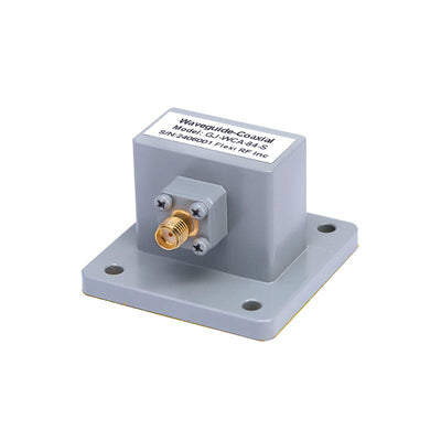 WR-112 to SMA Female Waveguide to Coax Adapters with UBR84 Flange, 6.57 - 9.99GHz