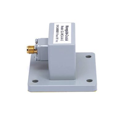 WR-112 to SMA Female Waveguide to Coax Adapters with UBR84 Flange, 6.57 - 9.99GHz
