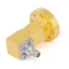 WR-15 to 1.0mm Female Right Angle  Waveguide to Coax Adapter with FUGP620 Flange | 50-75GHz