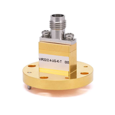 WR-22 to 2.4mm Female Straight Waveguide to Coax Adapters with UG-383/U Flange, 33 - 50GHz