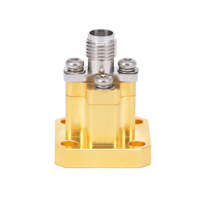 WR-28 to 2.92mm Female Straight Waveguide to Coax Adapters with UBR320 Flange, 26.5 - 40GHz